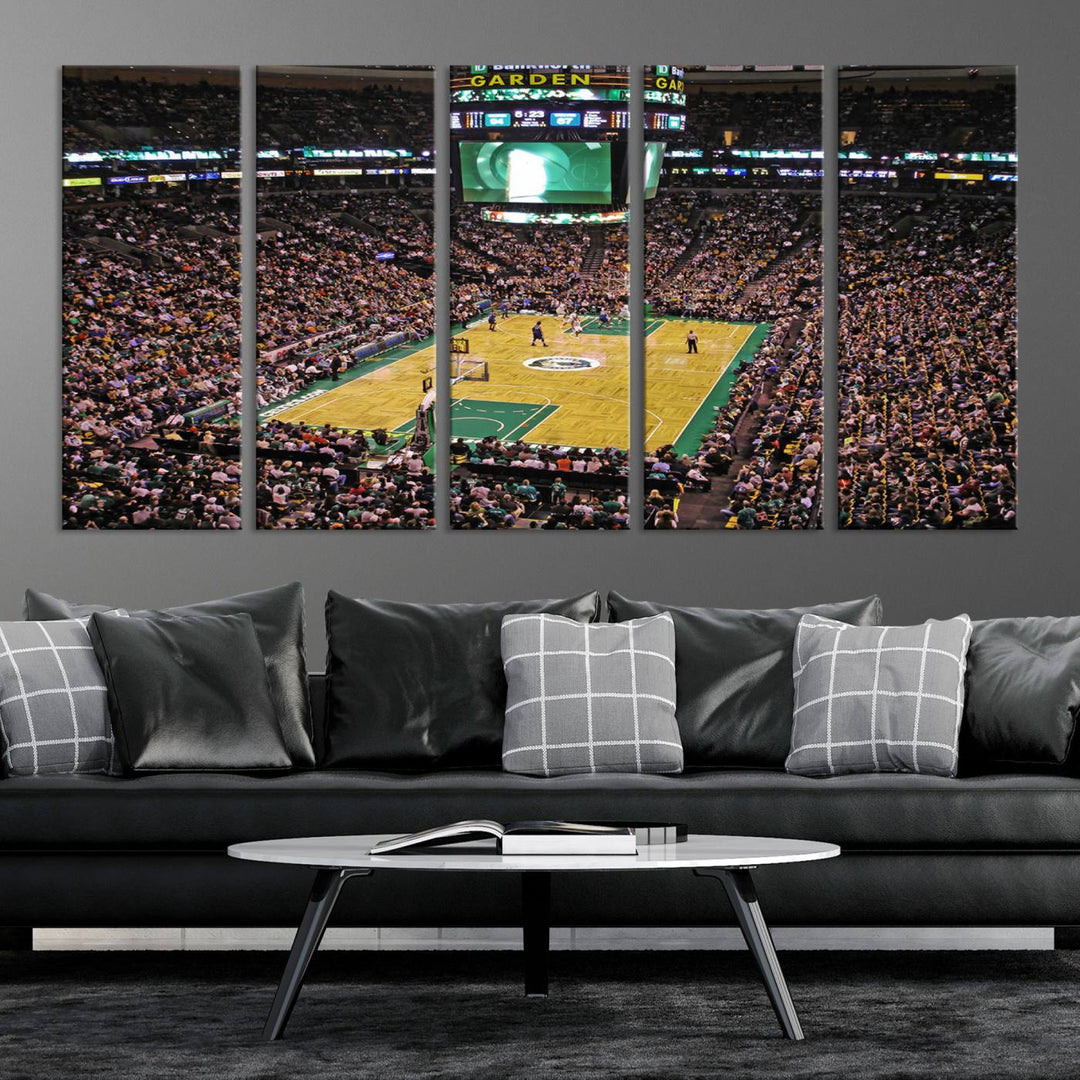 Td Garden Boston Stadium Wall Art Canvas Print