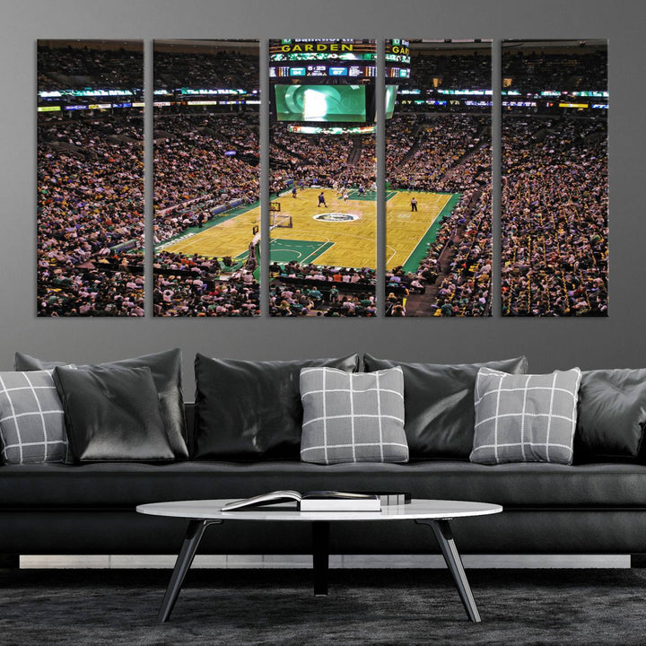 Td Garden Boston Stadium Wall Art Canvas Print