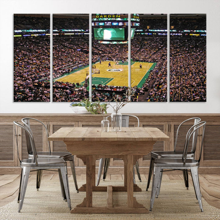 Td Garden Boston Stadium Wall Art Canvas Print