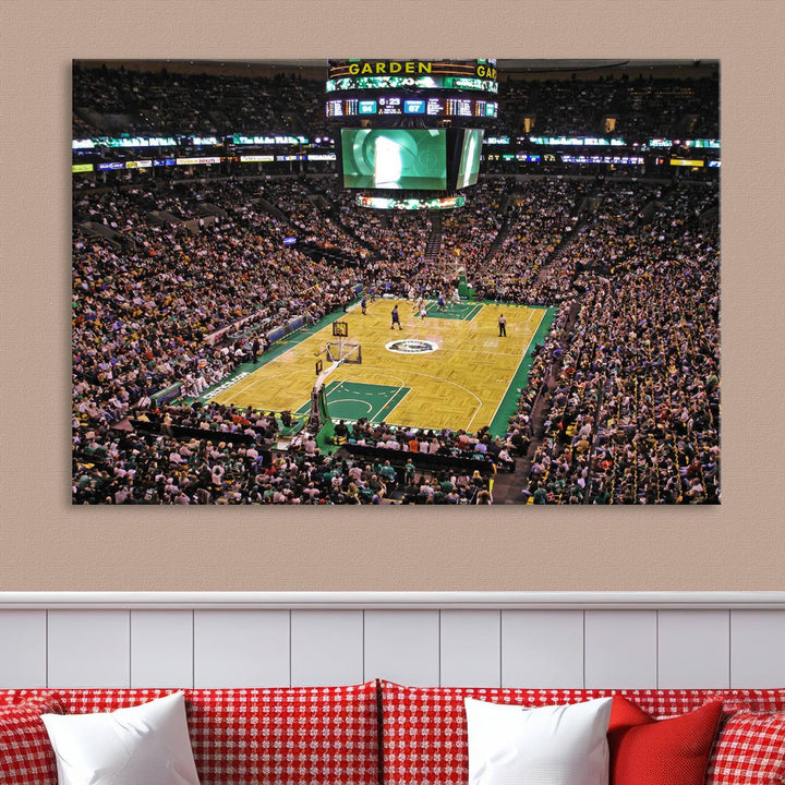 Td Garden Boston Stadium Wall Art Canvas Print