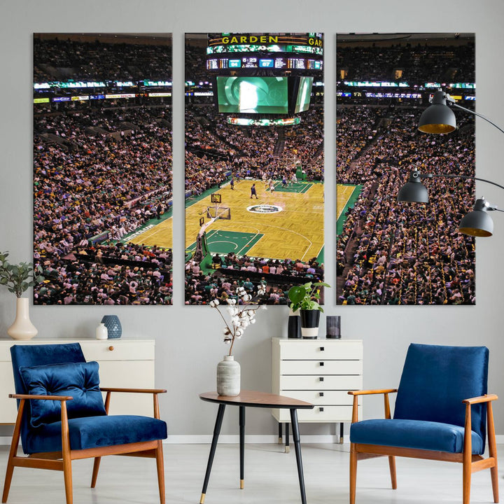 Td Garden Boston Stadium Wall Art Canvas Print