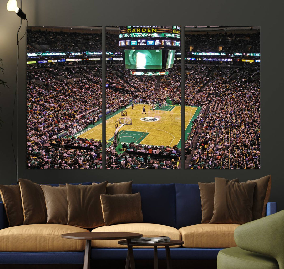 Td Garden Boston Stadium Wall Art Canvas Print