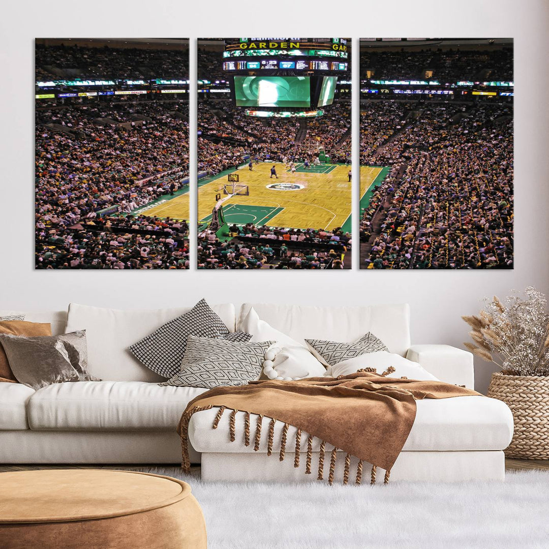 Td Garden Boston Stadium Wall Art Canvas Print