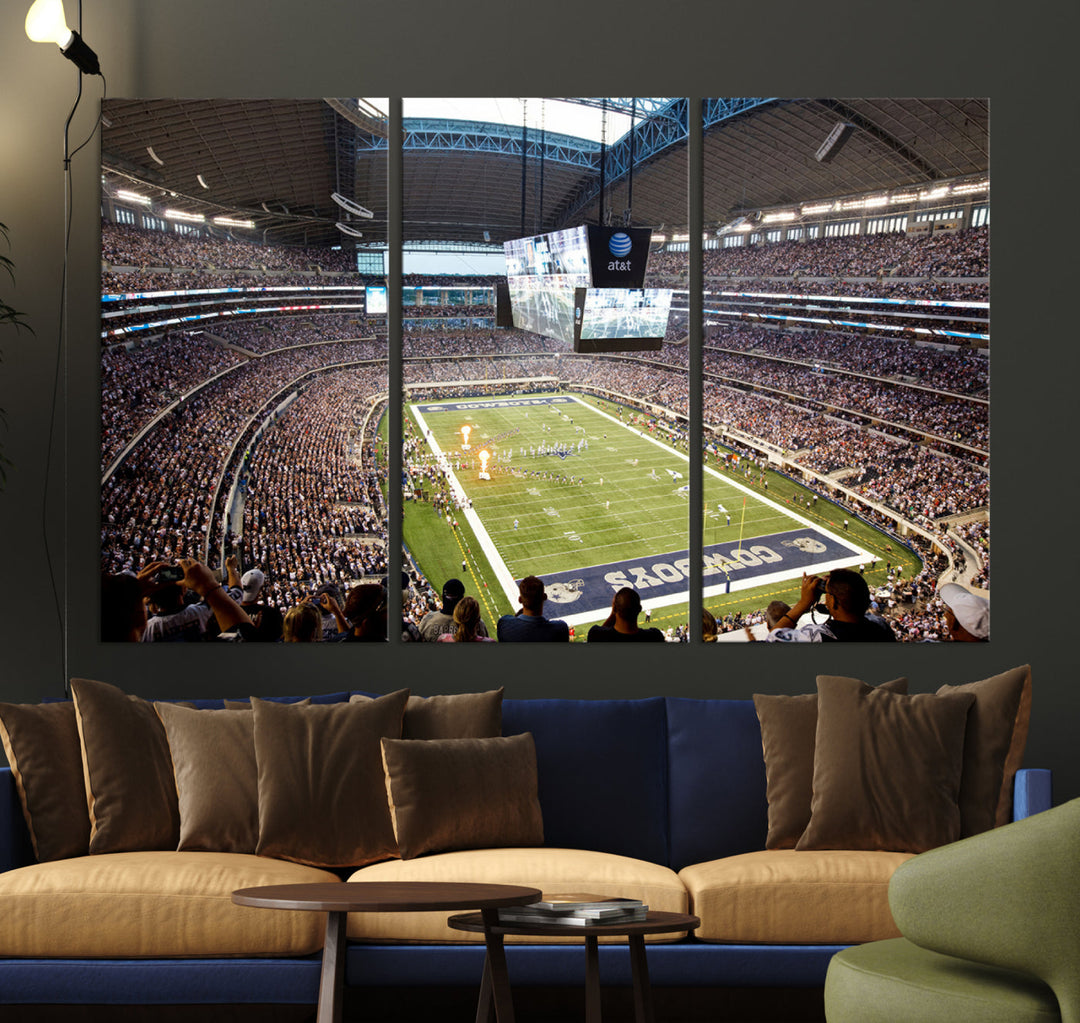 Texas AT&T Cowboys Stadium Wall Art Canvas Print