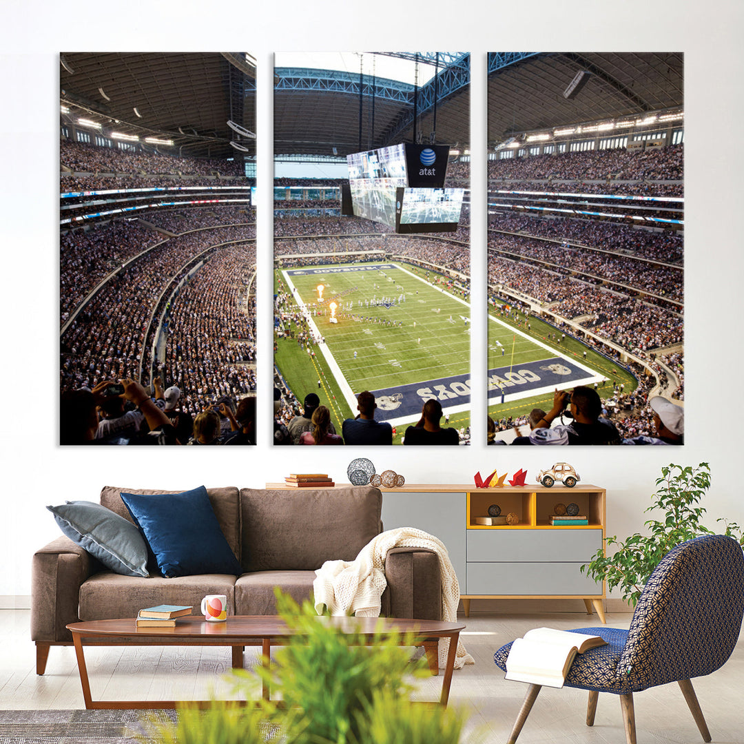 Texas AT&T Cowboys Stadium Wall Art Canvas Print