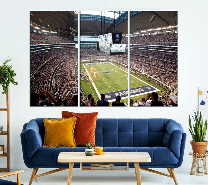 Texas AT&T Cowboys Stadium Wall Art Canvas Print