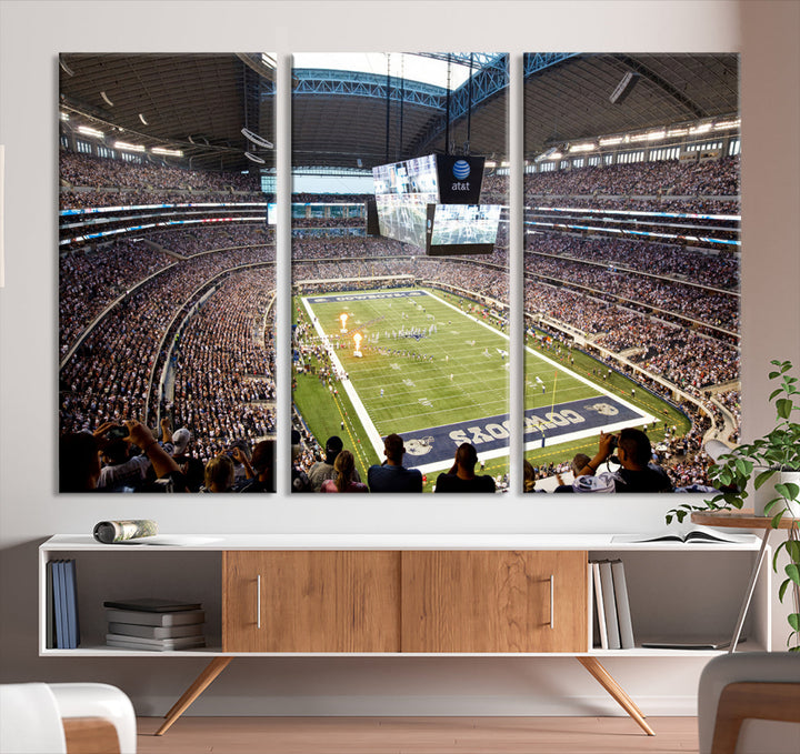 Texas AT&T Cowboys Stadium Wall Art Canvas Print