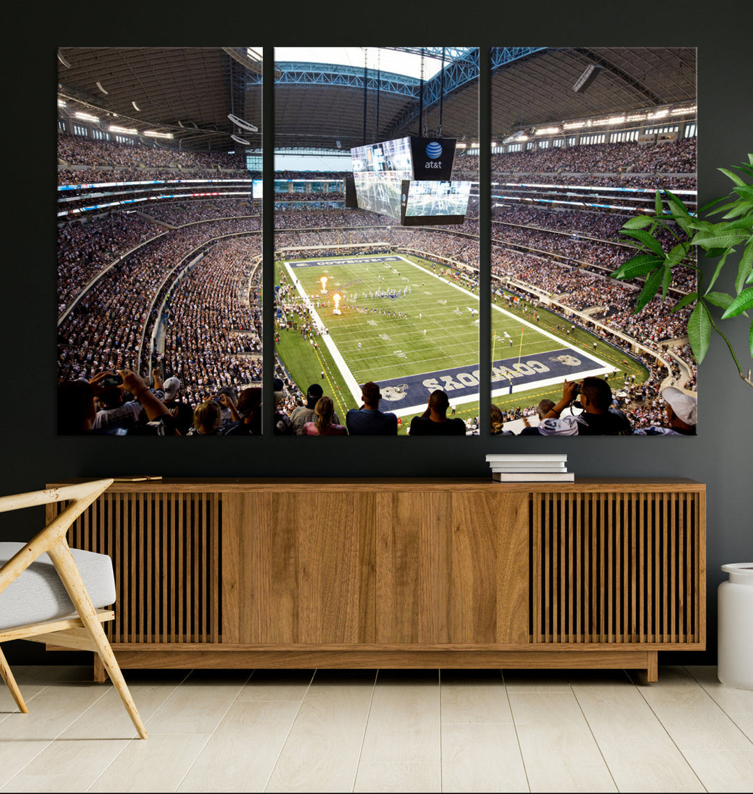 Texas AT&T Cowboys Stadium Wall Art Canvas Print