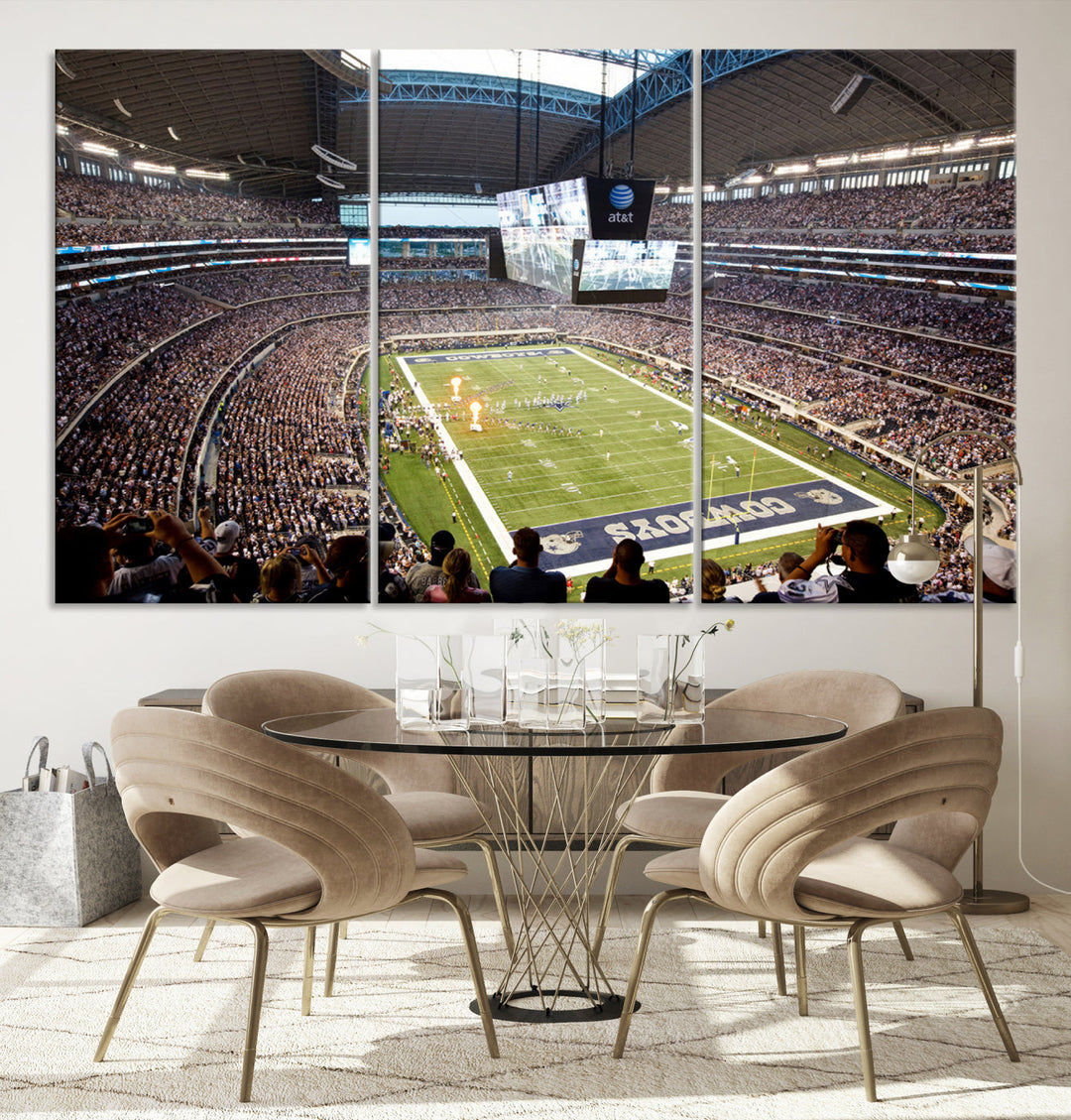 Texas AT&T Cowboys Stadium Wall Art Canvas Print