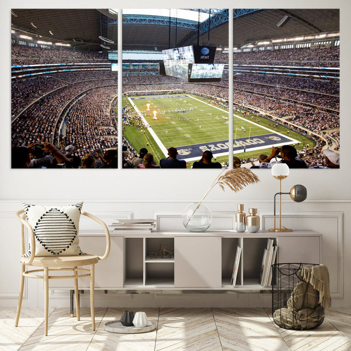 Texas AT&T Cowboys Stadium Wall Art Canvas Print