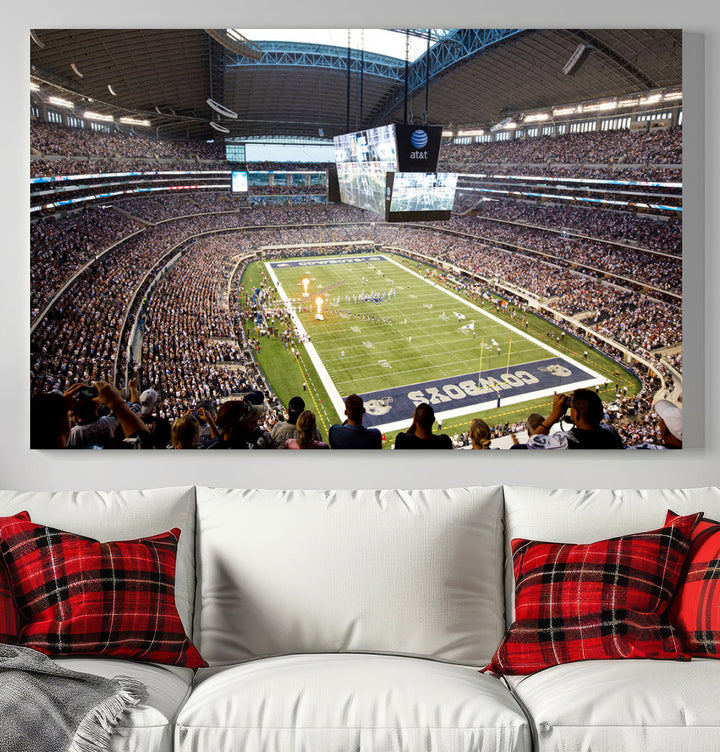 Texas AT&T Cowboys Stadium Wall Art Canvas Print