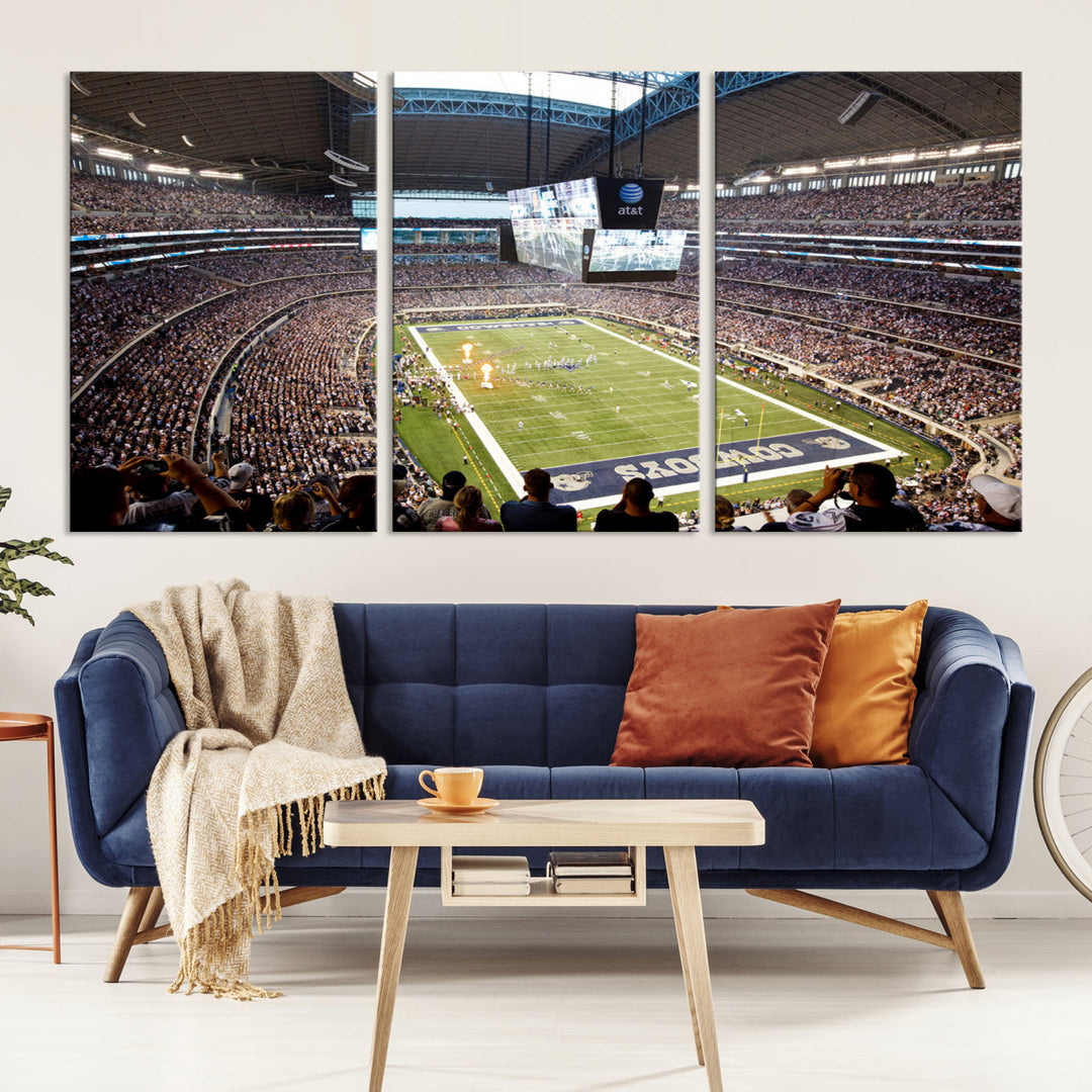 Texas AT&T Cowboys Stadium Wall Art Canvas Print