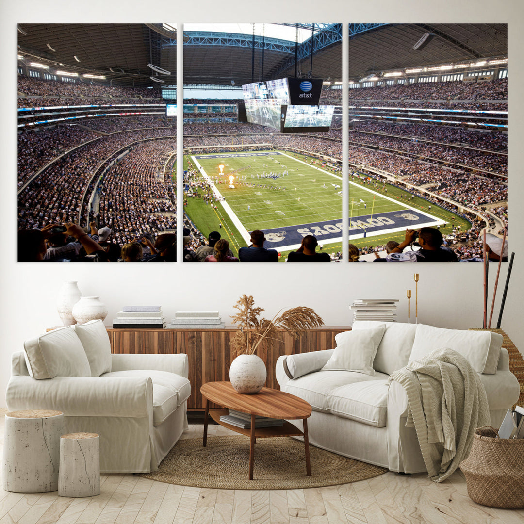 Texas AT&T Cowboys Stadium Wall Art Canvas Print