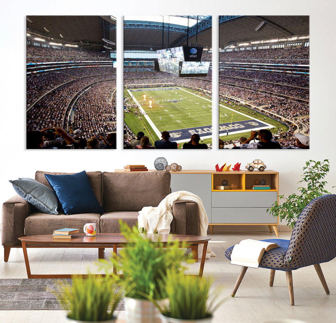 Texas AT&T Cowboys Stadium Wall Art Canvas Print