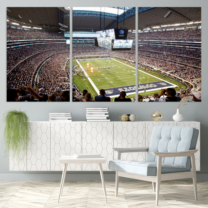 Texas AT&T Cowboys Stadium Wall Art Canvas Print