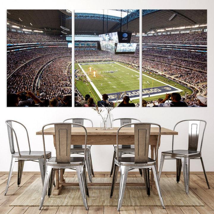 Texas AT&T Cowboys Stadium Wall Art Canvas Print