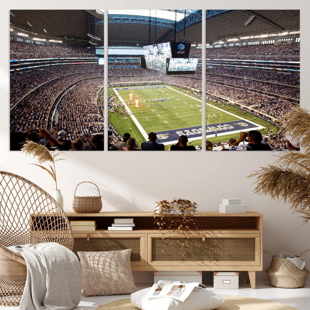 Texas AT&T Cowboys Stadium Wall Art Canvas Print