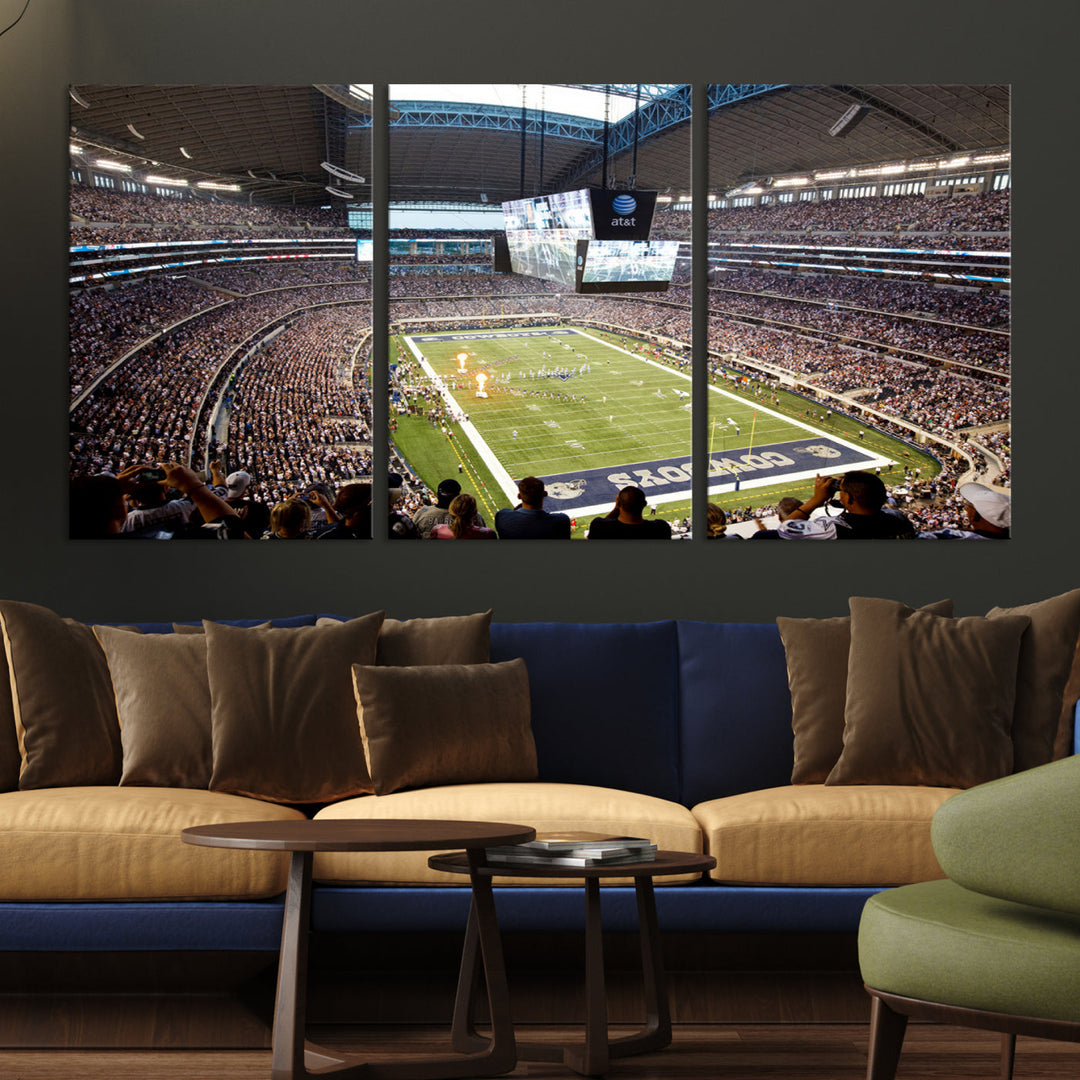 Texas AT&T Cowboys Stadium Wall Art Canvas Print