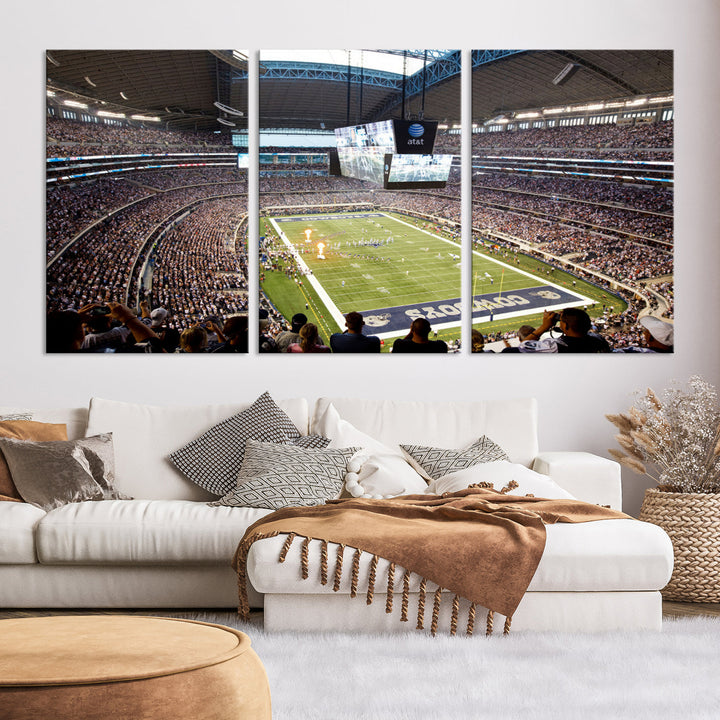 Texas AT&T Cowboys Stadium Wall Art Canvas Print