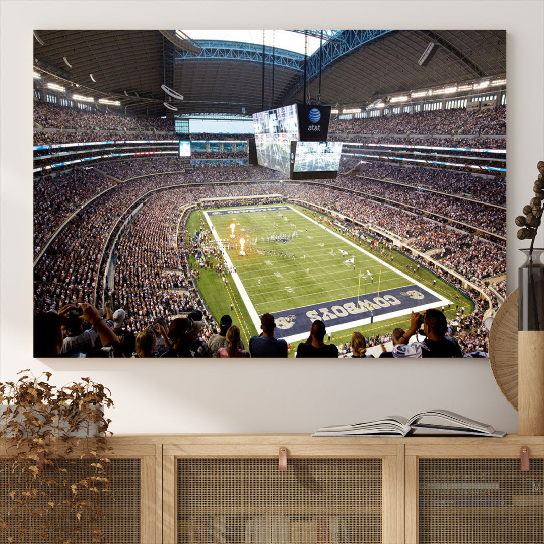 Texas AT&T Cowboys Stadium Wall Art Canvas Print