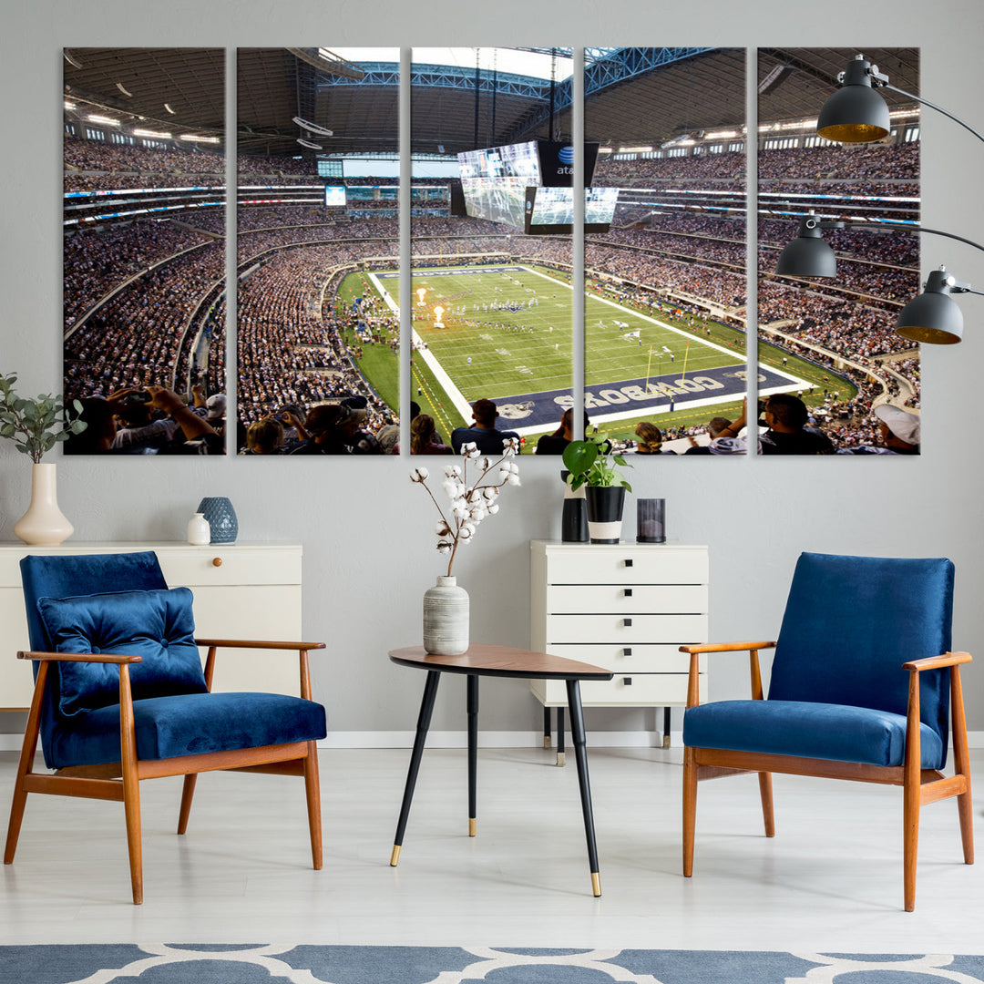 Texas AT&T Cowboys Stadium Wall Art Canvas Print