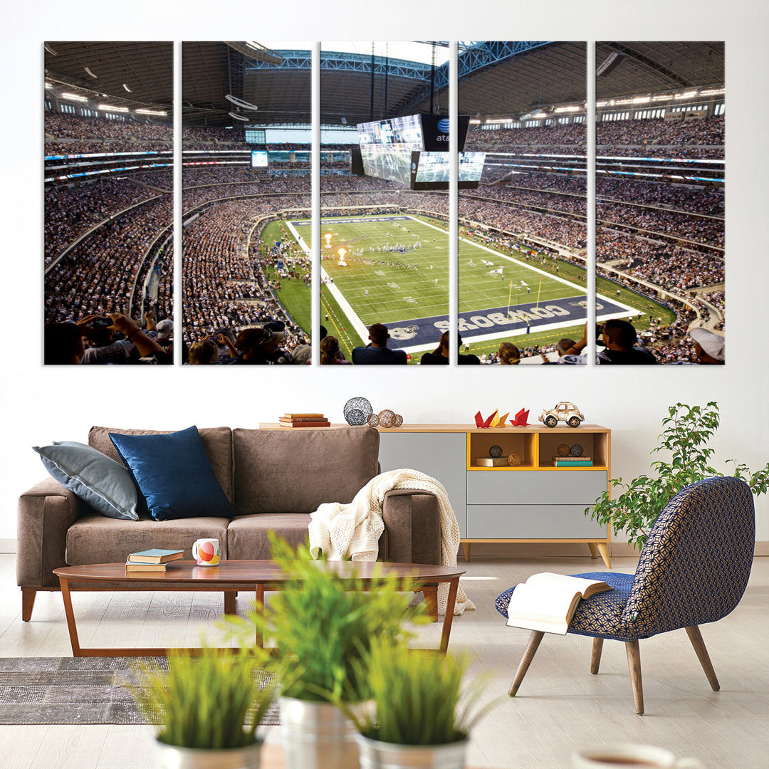 Texas AT&T Cowboys Stadium Wall Art Canvas Print