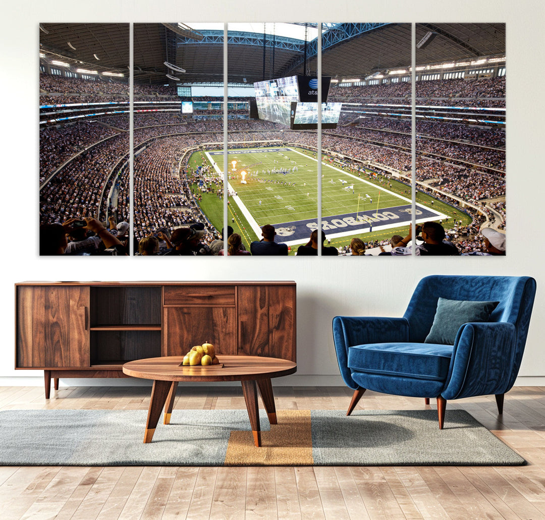 Texas AT&T Cowboys Stadium Wall Art Canvas Print