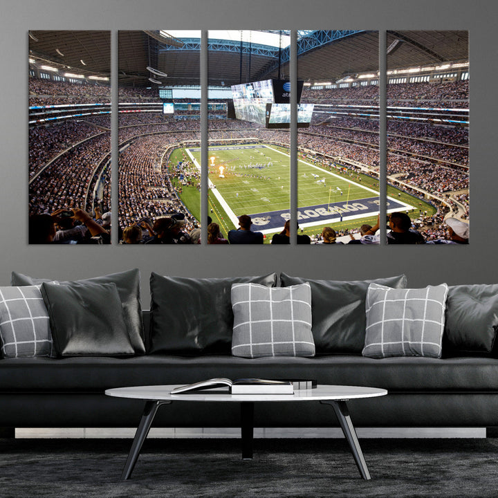 Texas AT&T Cowboys Stadium Wall Art Canvas Print