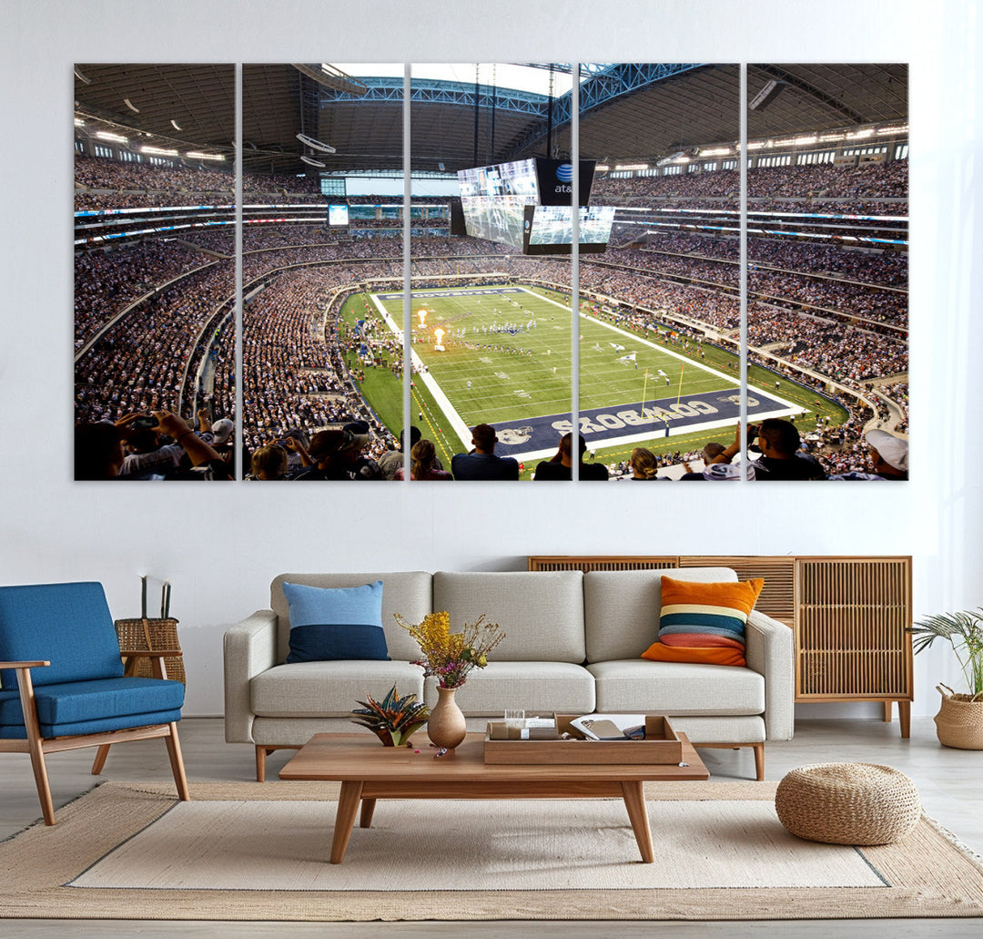 Texas AT&T Cowboys Stadium Wall Art Canvas Print