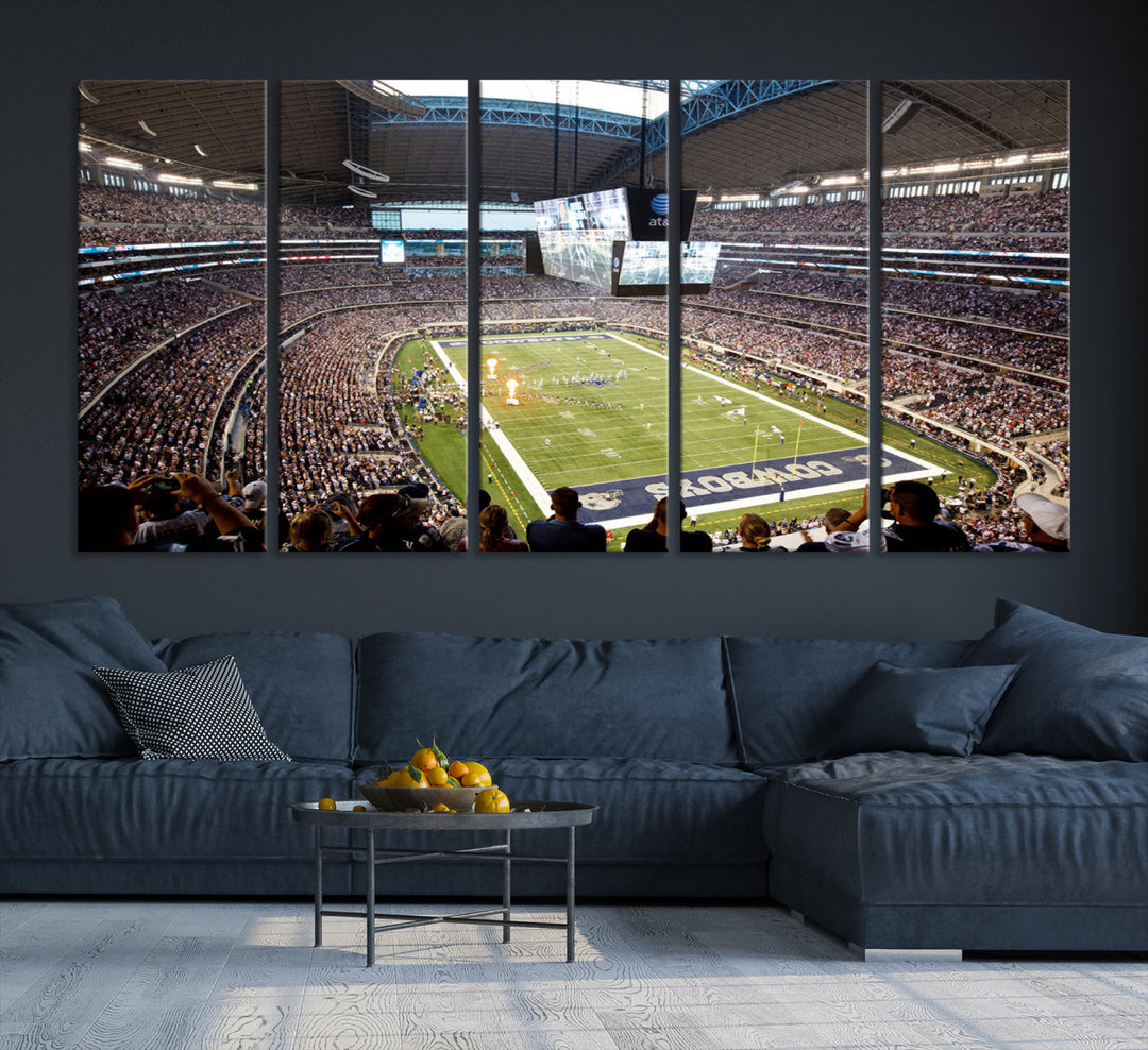 Texas AT&T Cowboys Stadium Wall Art Canvas Print