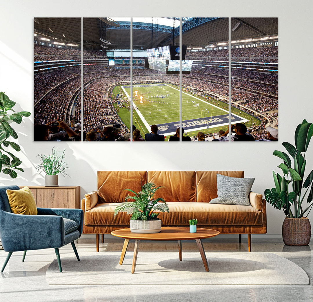 Texas AT&T Cowboys Stadium Wall Art Canvas Print