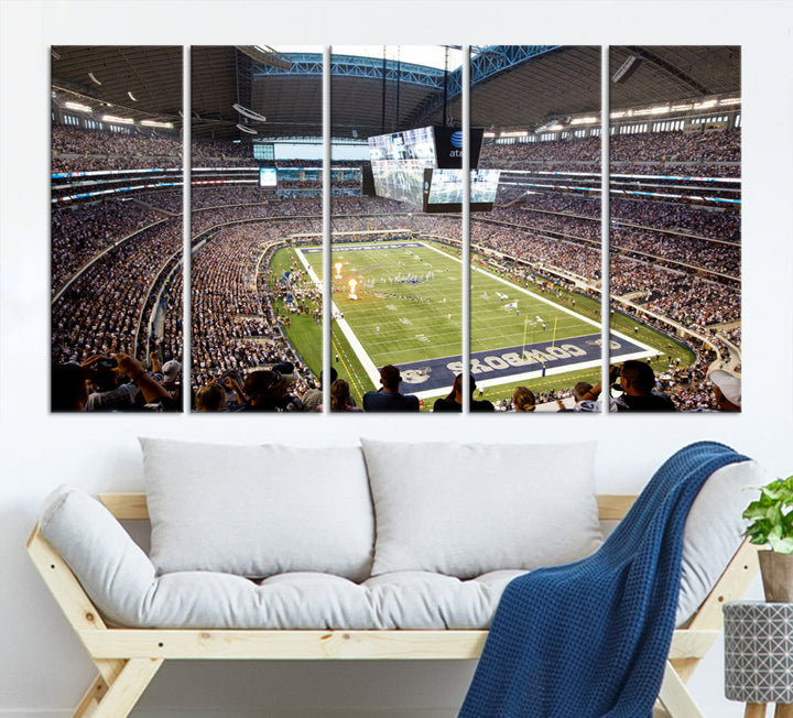 Texas AT&T Cowboys Stadium Wall Art Canvas Print