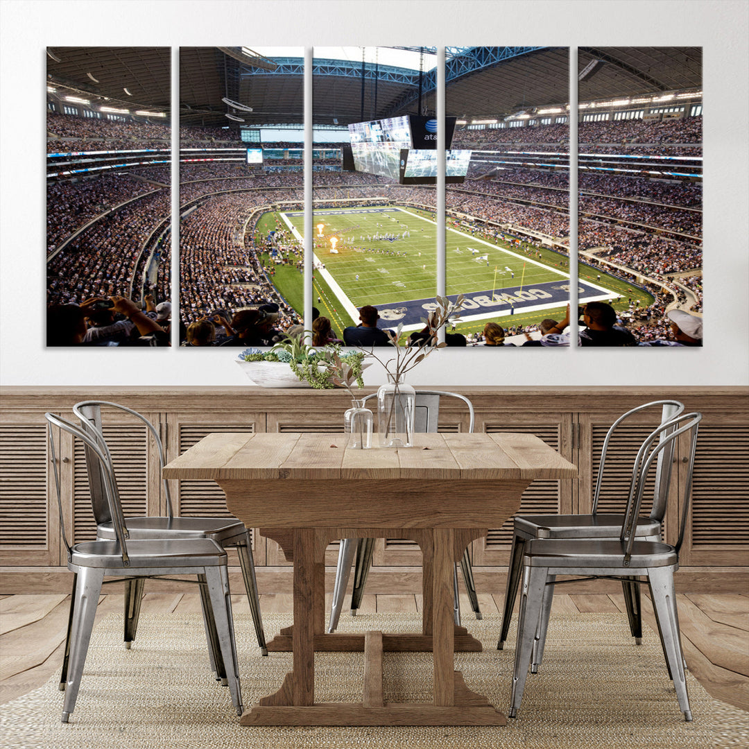 Texas AT&T Cowboys Stadium Wall Art Canvas Print