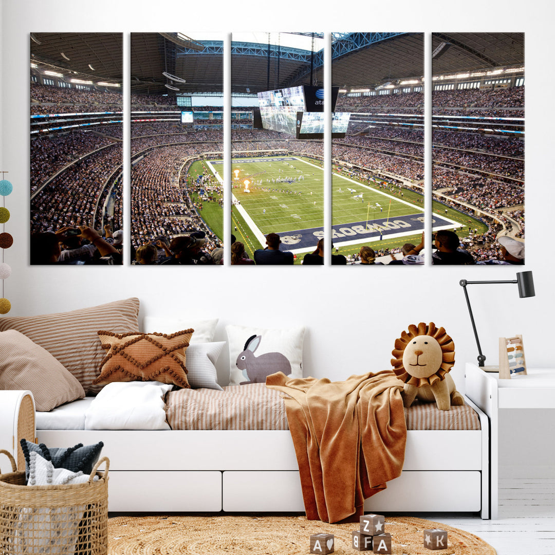 Texas AT&T Cowboys Stadium Wall Art Canvas Print