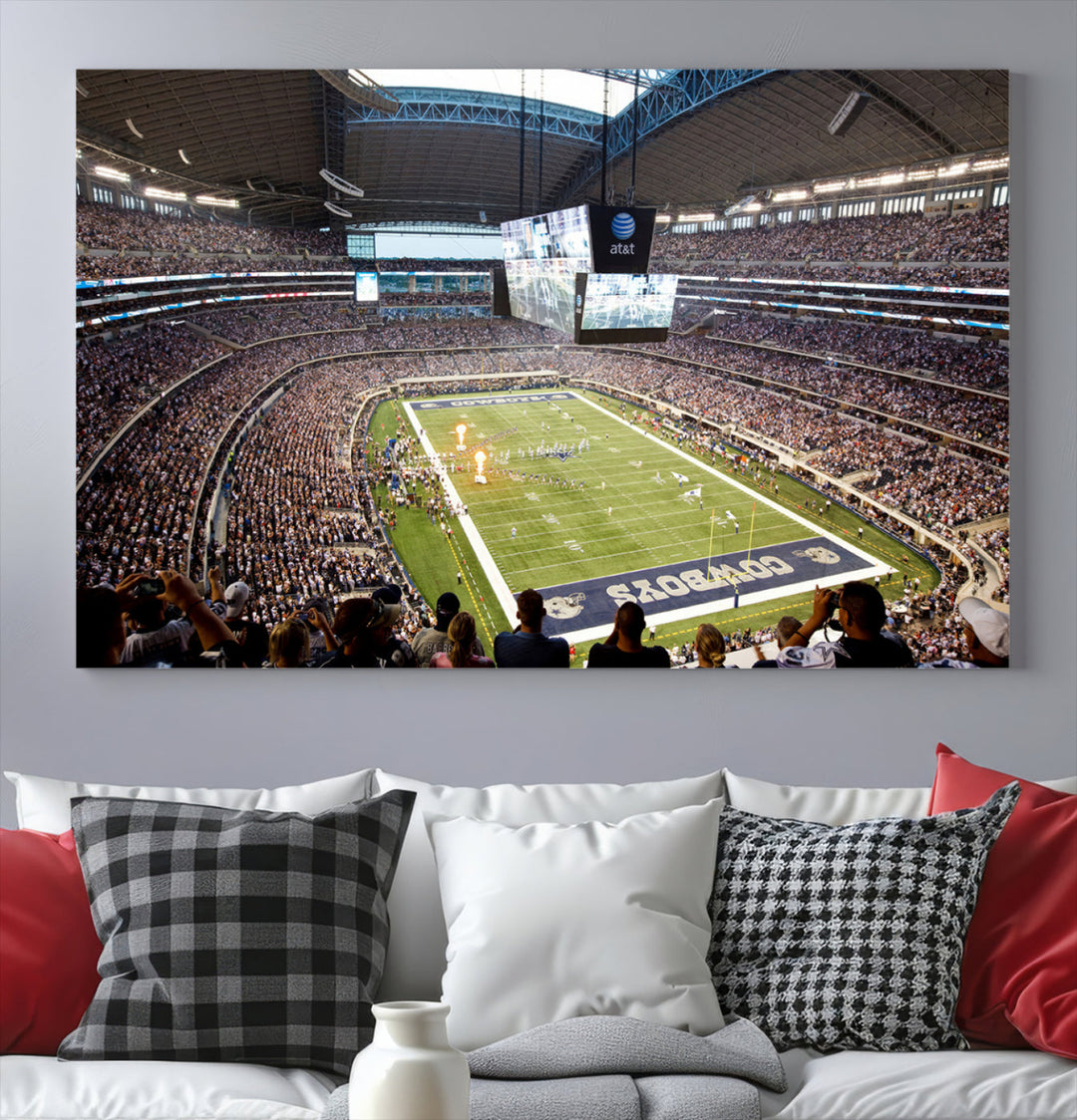 Texas AT&T Cowboys Stadium Wall Art Canvas Print