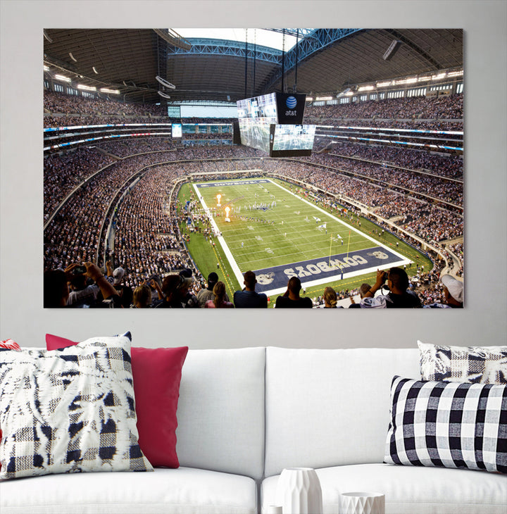 Texas AT&T Cowboys Stadium Wall Art Canvas Print