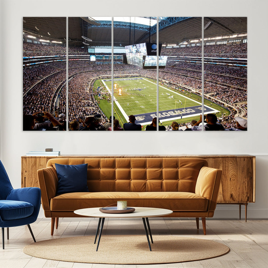 Texas AT&T Cowboys Stadium Wall Art Canvas Print