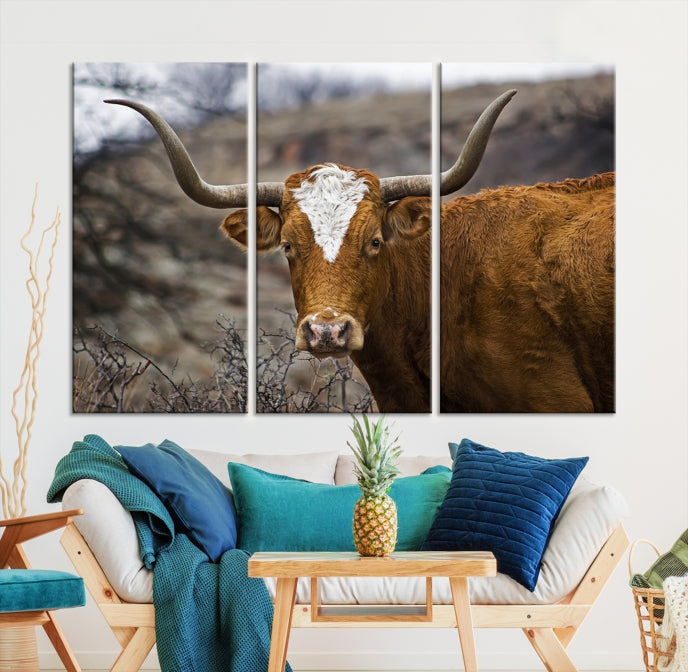 Big Cow Animal Wall Art Canvas Print