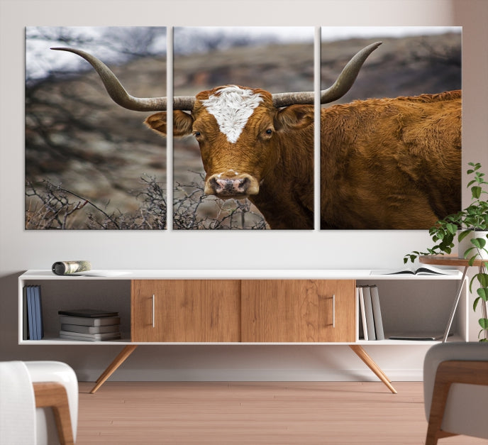 Big Cow Animal Wall Art Canvas Print