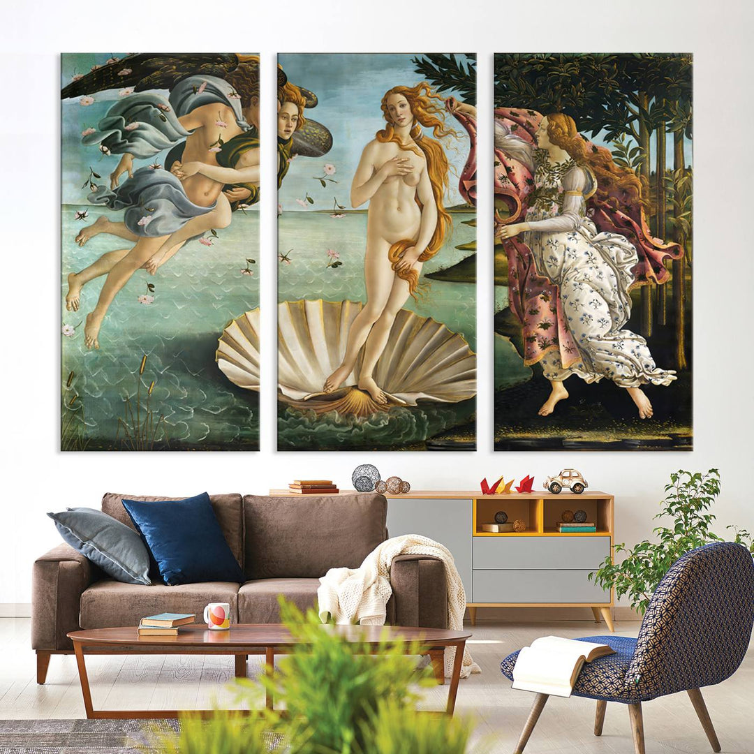 The Birth of Venus Sandro Botticelli Reproduction Canvas Print Classic Painting