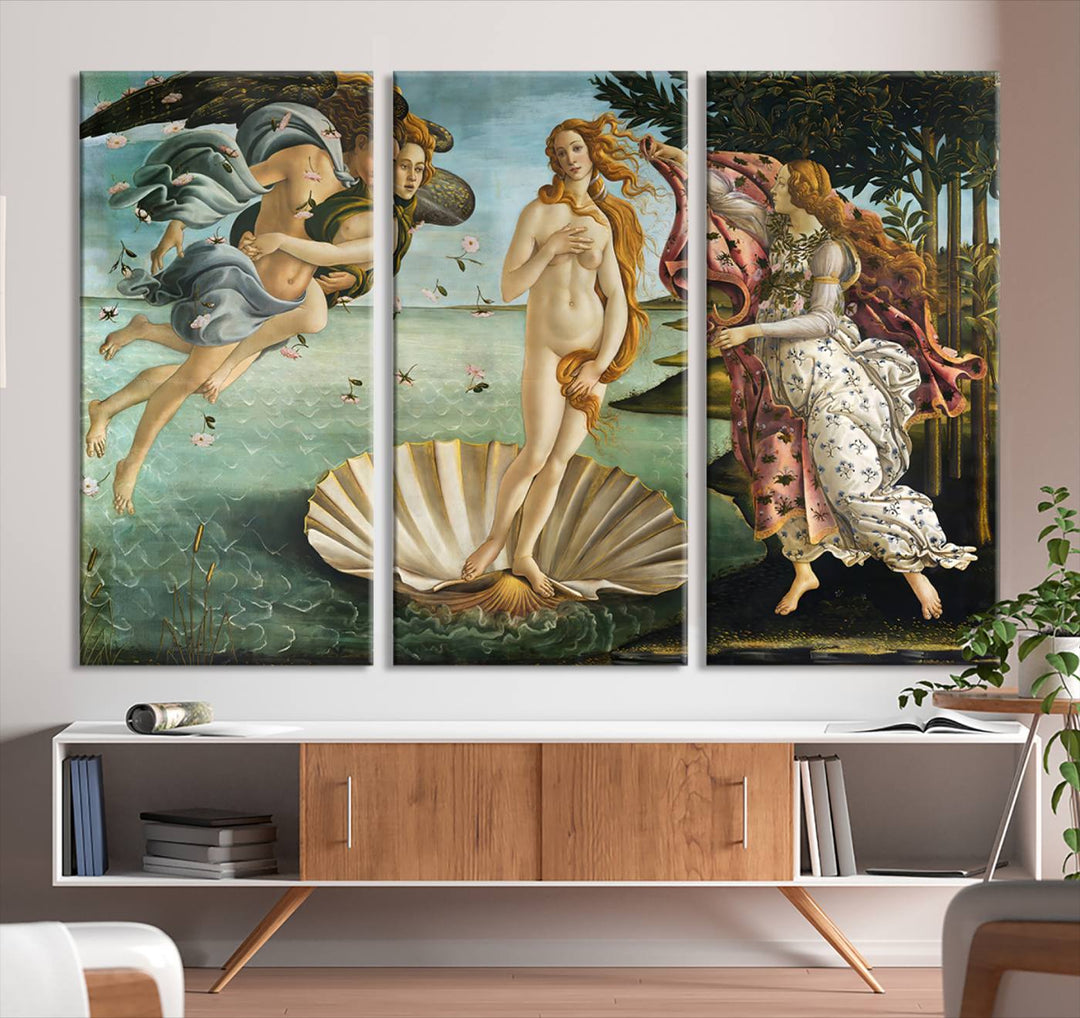 The Birth of Venus Sandro Botticelli Reproduction Canvas Print Classic Painting