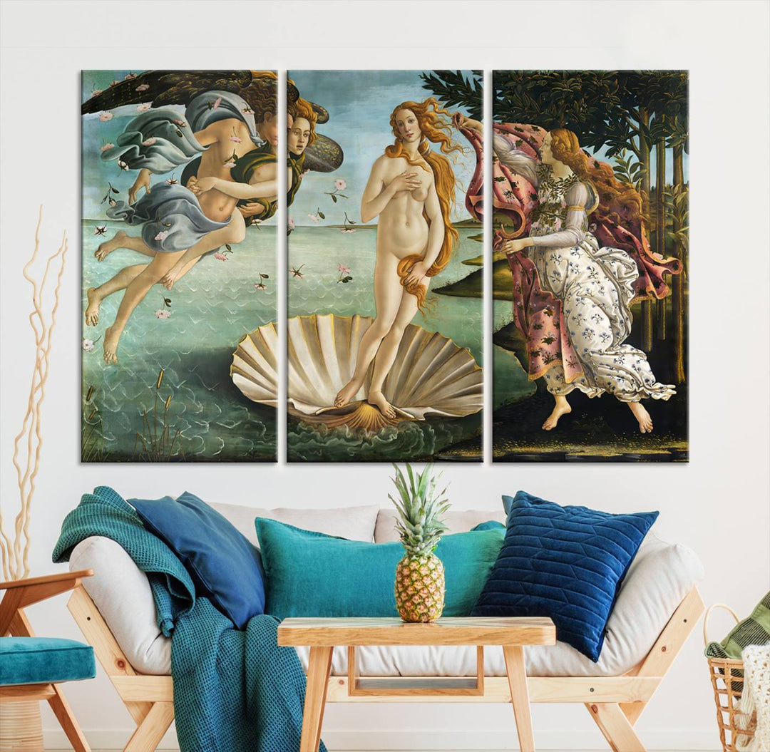 The Birth of Venus Sandro Botticelli Reproduction Canvas Print Classic Painting