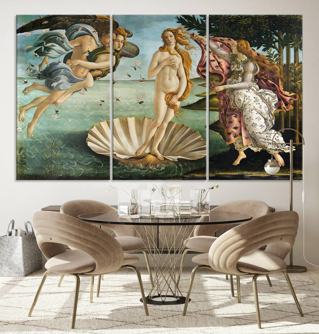 The Birth of Venus Sandro Botticelli Reproduction Canvas Print Classic Painting