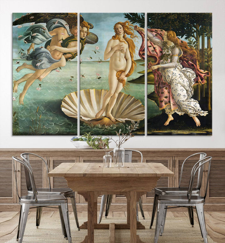 The Birth of Venus Sandro Botticelli Reproduction Canvas Print Classic Painting