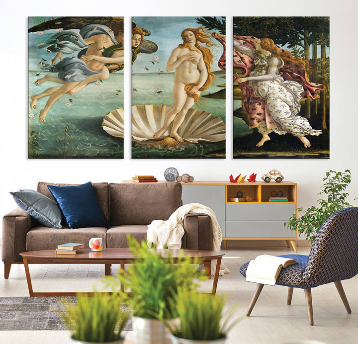 The Birth of Venus Sandro Botticelli Reproduction Canvas Print Classic Painting