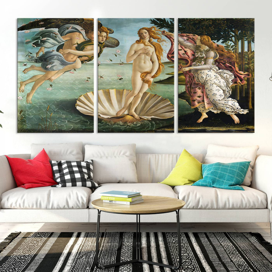 The Birth of Venus Sandro Botticelli Reproduction Canvas Print Classic Painting