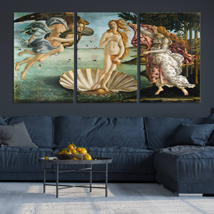 The Birth of Venus Sandro Botticelli Reproduction Canvas Print Classic Painting