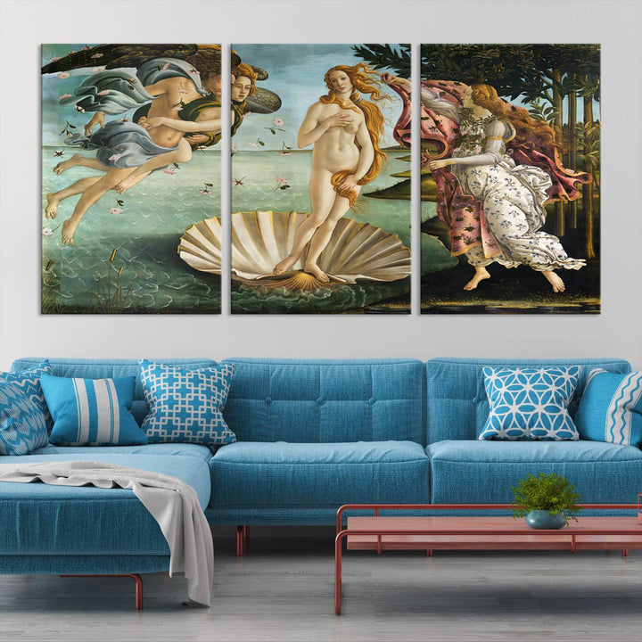 The Birth of Venus Sandro Botticelli Reproduction Canvas Print Classic Painting