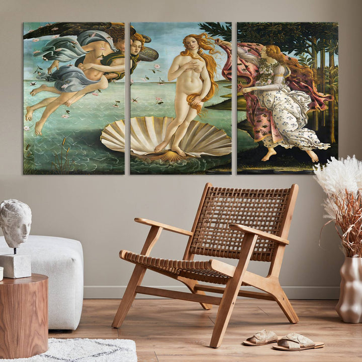 The Birth of Venus Sandro Botticelli Reproduction Canvas Print Classic Painting