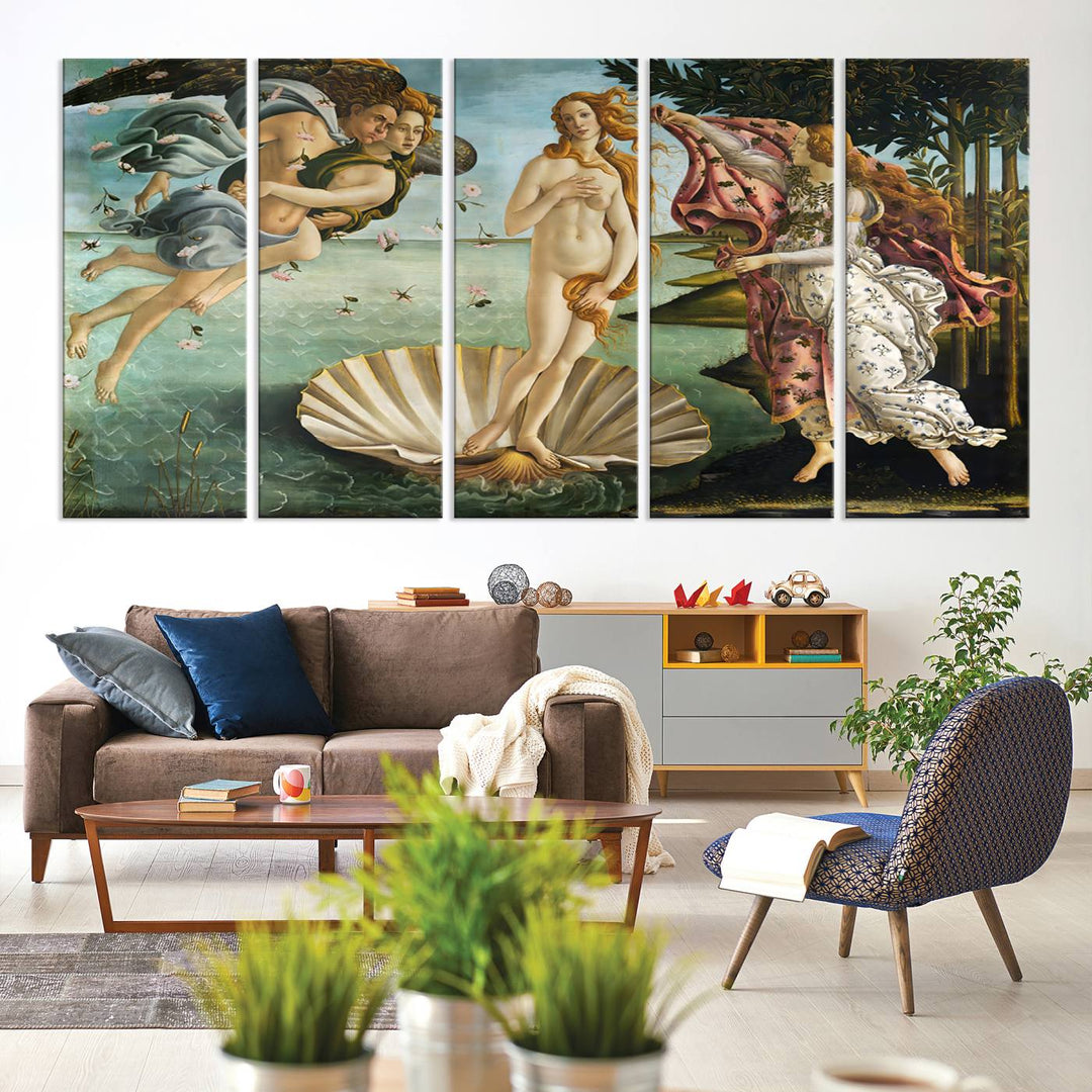 The Birth of Venus Sandro Botticelli Reproduction Canvas Print Classic Painting